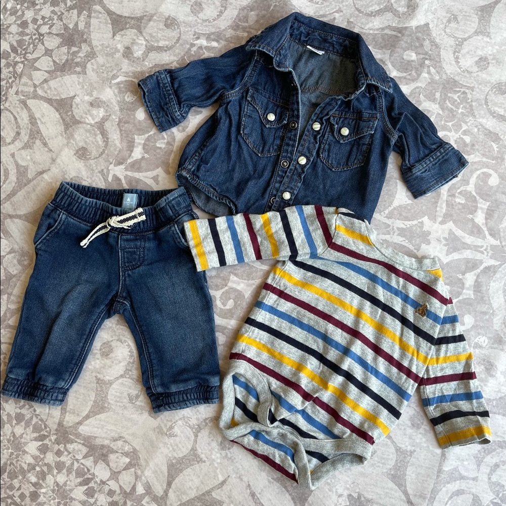 Gap baby boy outfit bundle 0-3m